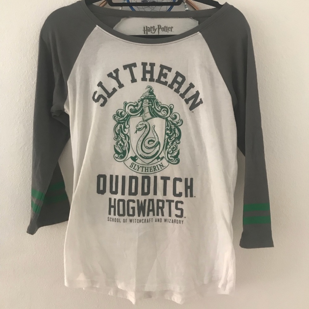 Slyhtherin quidditch baseball t shirt